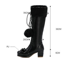 womens lolita fashion knee high black boots