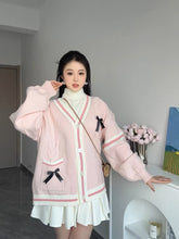 womens korean aesthetic oversized cardigan sweater pink 