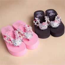 womens hello kitty sandals flip flop wedges thong sandals y2k shoes