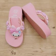 womens kawaii shoes sandals flip flop wedges thong sandals y2k shoes my melody