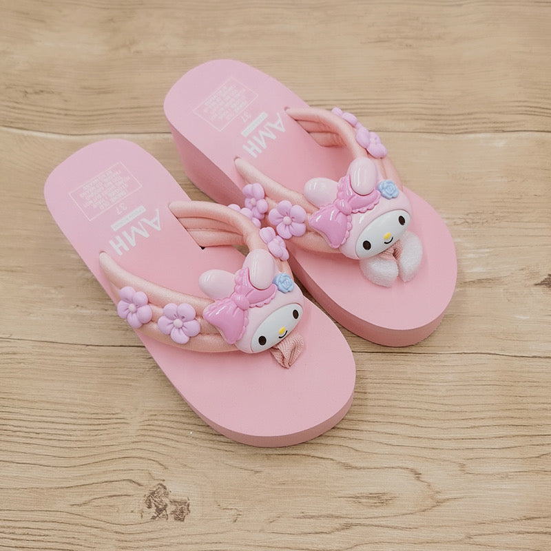 womens y2k shoes sanrio pink my melody platform sandals