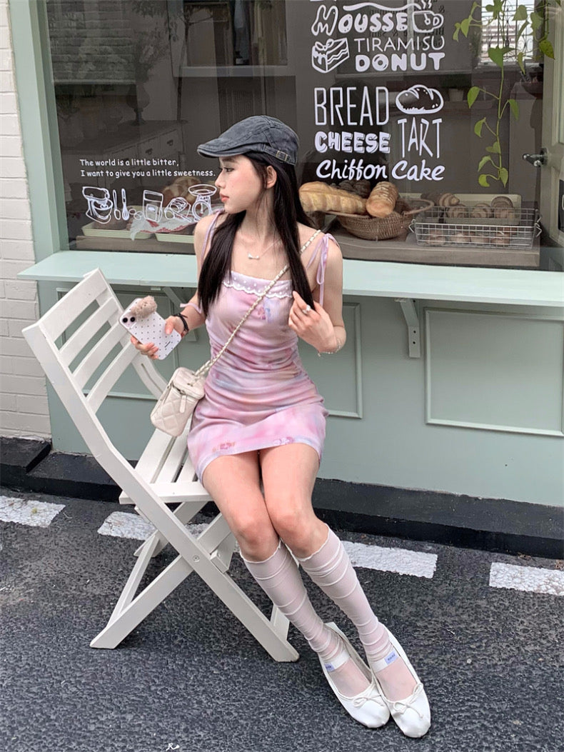 Korean Short Dresses With Boots Short Dresses Cute Flat Shoes To