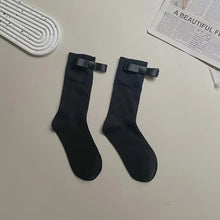 womens black ankle socks with bows