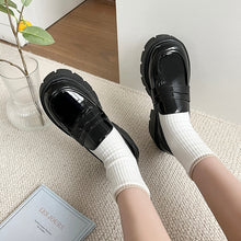 Korean Aesthetic Dark Academia Chunky Platform Loafers