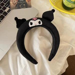 kawaii kuromi makeup headband hairband