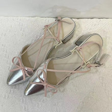 womens silver sandals low heel