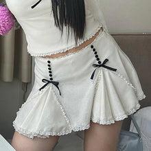 coquette aesthetic white ruffle skirt mini