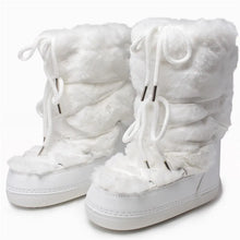 womens aesthetic shoes white snow boots fuzzy winter boots ladies ski boots
