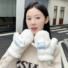 kawaii sanrio gift cinnamoroll mittens white fuzzy gloves