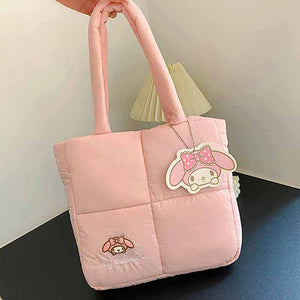 my melody pink puffer bag