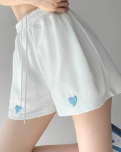 Harajuku Kawaii Aesthetic Heart Embroidered Sweatpants Shorts