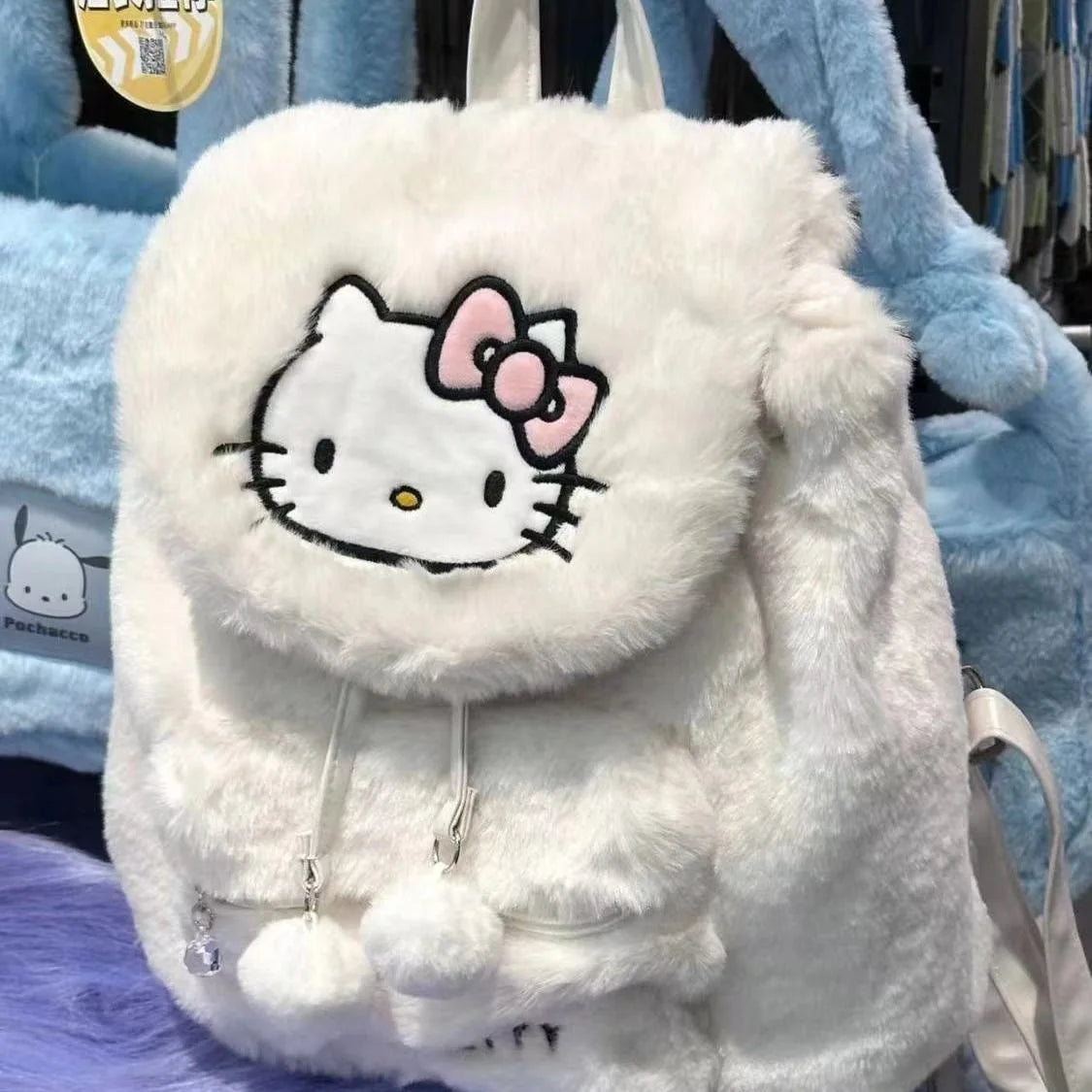 Y2K Kawaii Aesthetic My Melody Hello Kitty Backpack Plush – The Kawaii Factory