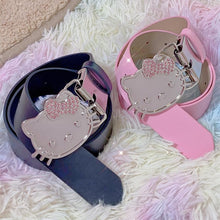 y2k navy blue and pink hello kitty belts