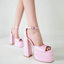 womens pink high heel sandals satin pumps