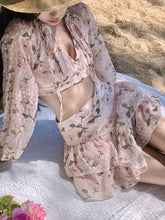 Korean Aesthetic Summer Coquette Floral Two Piece Set