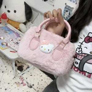 womens baby pink hello kitty handbag purse