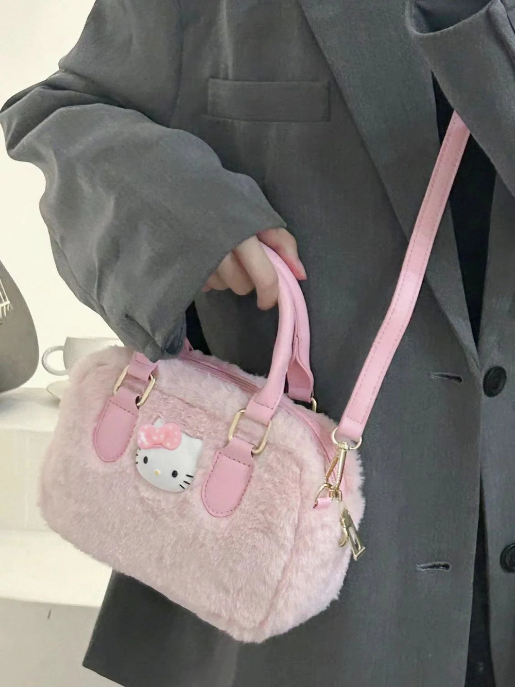 Sanrio Women's Handles Sanrio Cute Pink Girl Push Hello Kitty Crossbody  Shoulder Top-Handle Bags Women's University Bag Purses - Walmart.com