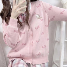 womens plus size sanrio clothes hello kitty cardigan pink oversized