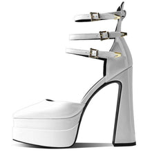womens bridal alternative wedding shoes aevitas white platform heels pointed toe patent leather pumps