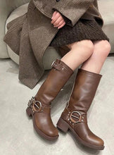 brown womens motorcycle boots