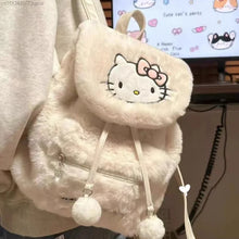 womens sanrio backpacks white fluffy hello kitty backpack plush