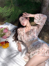 Korean Aesthetic Summer Coquette Floral Two Piece Set