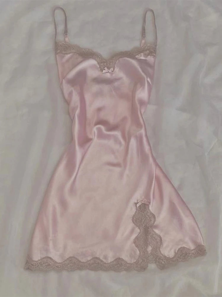 chinese dress ladies Pink coquette style dress Bow detail – Sofi Stella Women's & Children's  Boutique main image 1