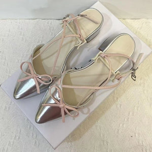 womens pointed toe silver strappy sandals block heel