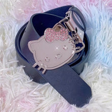 navy blue hello kitty belt