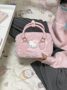 pink hello kitty purse handbag with handles
