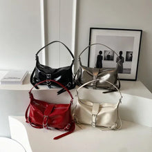 womens y2k aesthetic bags hobo bags black white silver red vegan leather shoulder bag purse handbag