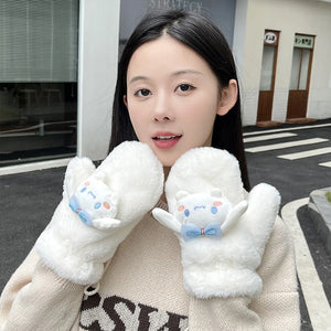 kawaii gift for women cinnamoroll white mittens