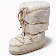 snow boots women cream