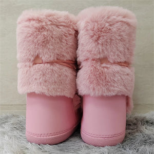 snow boots women pink