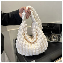 womens aesthetic fashion Korean casual work school bags white quilted tote