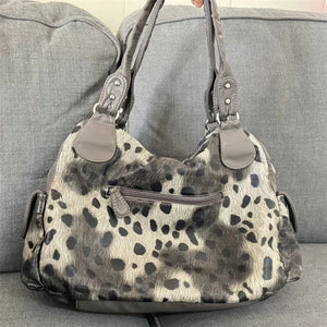 womens cheetah print tote bag for school y2k aesthetic