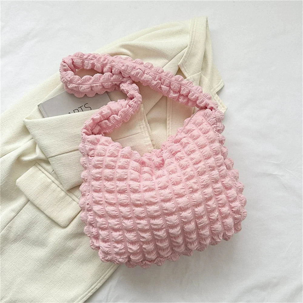 womens coquette fashion pink aesthetic cute bags for school casual work gym bags pink quilted crossbody bag