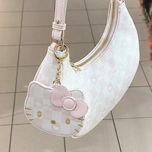 womens cute kawaiia coquette aesthetic pink hello kitty handbag undearm bag
