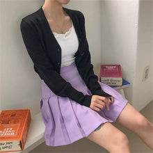 womens kawaii fashion outfit lavender purple tennis skirt pleated skirt