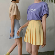 womens korean fashion pleated mini skirt tennis skirt