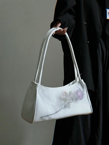 womens y2k aesthetic dark goth white purse handbag