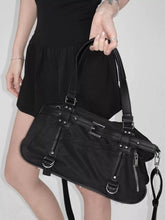 womens y2k aesthetic korean fashion harajuku gothic black shoulder bag