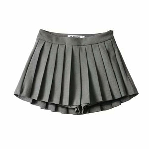 Korean Fashion Y2K Aesthetic Pleated Micro Skirt