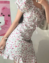 Harajuku Kawaii Fashion Hello Kitty Floral Sundress