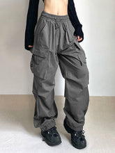 womens cargo trousers grey