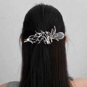 Y2K Raver Girl Aesthetic Tribal Design Claw Clip Hairclip