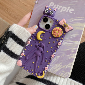 Harajuku Kawaii Sailor Moon Inspired Purple iPhone Case