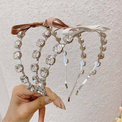 Kawaii Korean Style Wonyoung Diamond Bow Headband