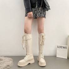 korean outfits neutral colors minimalist fashion womens knee high beige boots