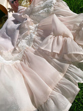 Balletcore Ruffle Lace Baby Pink Chiffon Skirt